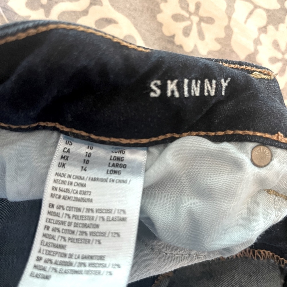 AE Dark Wash Skinny Jeans